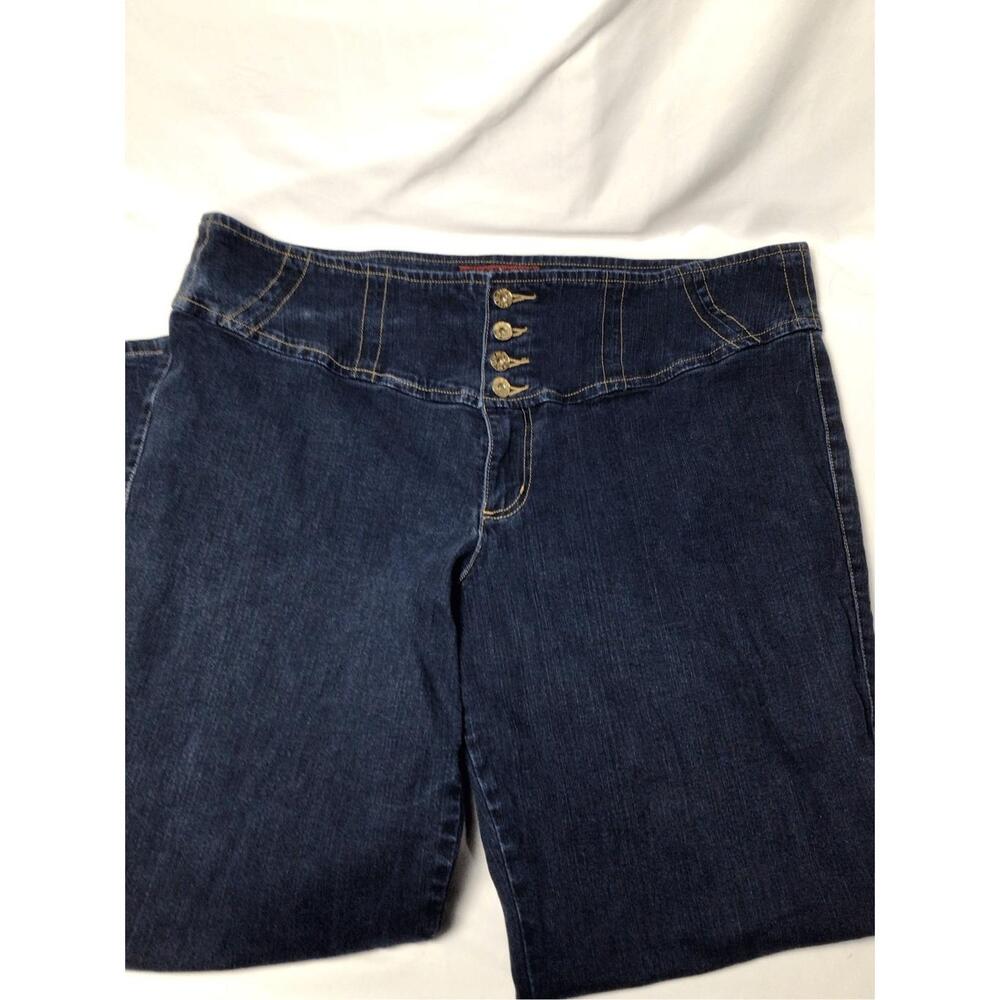 Baby Phat Slim-Cut‎ Dark Wash Cropped Jeans 22